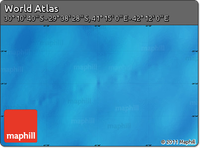 Physical Map of the Area around 29° 54' 34" S, 41° 43' 30" E