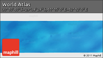 Physical Panoramic Map of the Area around 29° 54' 34" S, 41° 43' 30" E