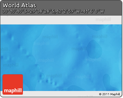 Political 3D Map of the Area around 29° 54' 34" S, 41° 34' 30" W