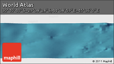 Satellite Panoramic Map of the Area around 29° 54' 34" S, 45° 7' 30" E
