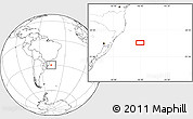Blank Location Map of the area around 29° 54' 34" S, 46° 40' 29" W