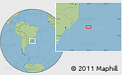 Savanna Style Location Map of the area around 29° 54' 34" S, 46° 40' 29" W