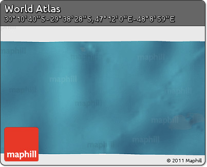 Satellite 3D Map of the Area around 29° 54' 34" S, 47° 40' 29" E