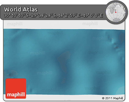 Satellite 3D Map of the Area around 29° 54' 34" S, 48° 31' 29" E