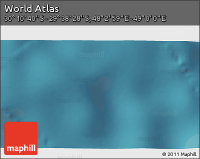 Satellite 3D Map of the Area around 29° 54' 34" S, 48° 31' 29" E