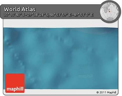 Satellite 3D Map of the Area around 29° 54' 34" S, 49° 22' 30" E