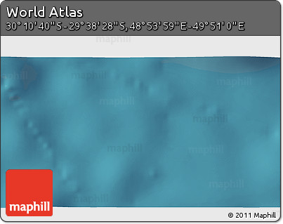 Satellite 3D Map of the Area around 29° 54' 34" S, 49° 22' 30" E