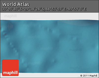 Satellite 3D Map of the Area around 29° 54' 34" S, 49° 22' 30" E