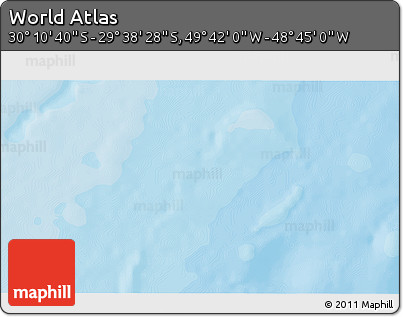 Political 3D Map of the Area around 29° 54' 34" S, 49° 13' 30" W