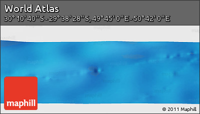 Physical Panoramic Map of the Area around 29° 54' 34" S, 50° 13' 30" E