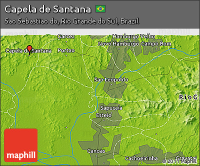 Physical 3D Map of Capela De Santana