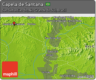 Physical 3D Map of Capela De Santana