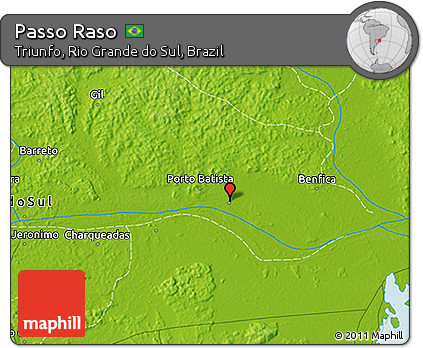 Physical 3D Map of Passo Raso