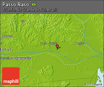 Physical 3D Map of Passo Raso