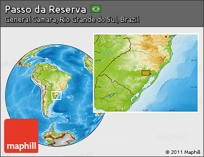 Physical Location Map of Passo Da Reserva