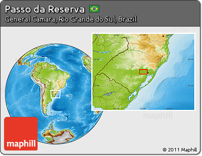 Physical Location Map of Passo Da Reserva