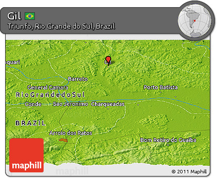 Physical Panoramic Map of Gil