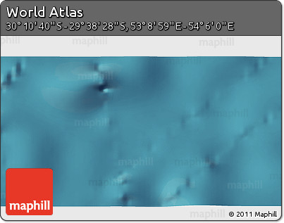 Satellite 3D Map of the Area around 29° 54' 34" S, 53° 37' 30" E