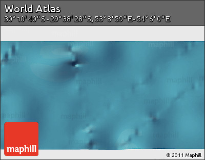 Satellite 3D Map of the Area around 29° 54' 34" S, 53° 37' 30" E