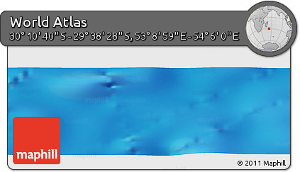 Physical Panoramic Map of the Area around 29° 54' 34" S, 53° 37' 30" E