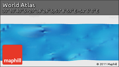 Physical Panoramic Map of the Area around 29° 54' 34" S, 53° 37' 30" E