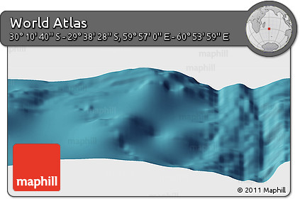 Satellite Panoramic Map of the Area around 29° 54' 34" S, 60° 25' 29" E