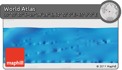 Physical Panoramic Map of the Area around 29° 54' 34" S, 64° 40' 30" E