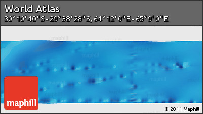 Physical Panoramic Map of the Area around 29° 54' 34" S, 64° 40' 30" E