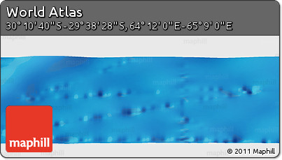 Physical Panoramic Map of the Area around 29° 54' 34" S, 64° 40' 30" E