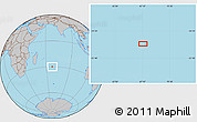 Gray Location Map of the area around 29° 54' 34" S, 67° 13' 29" E