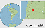 Savanna Style Location Map of the area around 29° 54' 34" S, 67° 55' 30" W