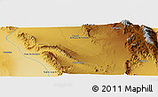 Physical Panoramic Map of Amaná