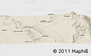 Shaded Relief Panoramic Map of the area around 29° 54' 34" S, 67° 55' 30" W