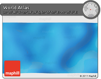 Physical 3D Map of the Area around 29° 54' 34" S, 69° 46' 30" E