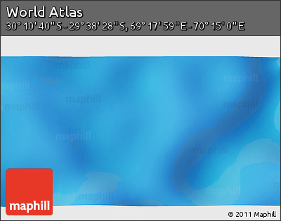 Physical 3D Map of the Area around 29° 54' 34" S, 69° 46' 30" E