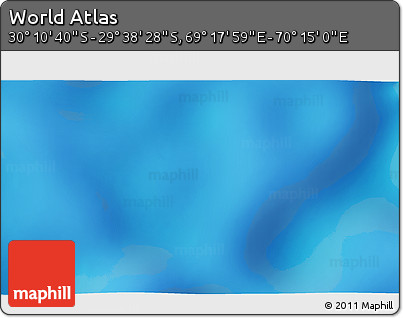 Physical 3D Map of the Area around 29° 54' 34" S, 69° 46' 30" E
