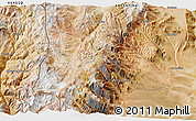 Satellite 3D Map of the area around 29° 54' 34" S, 69° 37' 30" W