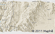 Shaded Relief 3D Map of the area around 29° 54' 34" S, 69° 37' 30" W
