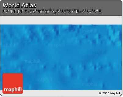 Physical 3D Map of the Area around 29° 54' 34" S, 6° 1' 30" E
