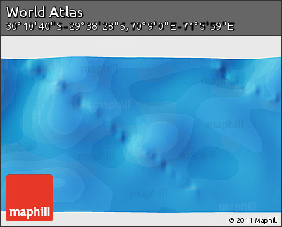 Political 3D Map of the Area around 29° 54' 34" S, 70° 37' 30" E