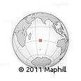 Outline Map of the Area around 29° 54' 34" S, 70° 37' 30" E, rectangular outline