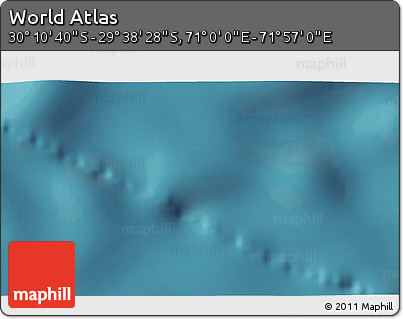 Satellite 3D Map of the Area around 29° 54' 34" S, 71° 28' 29" E