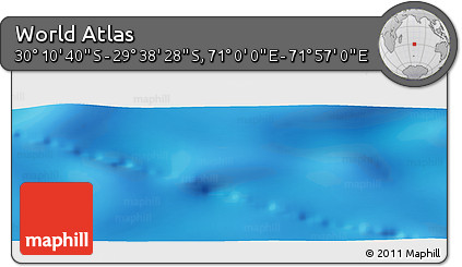 Physical Panoramic Map of the Area around 29° 54' 34" S, 71° 28' 29" E