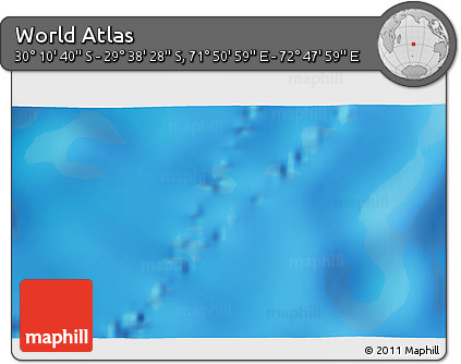 Physical 3D Map of the Area around 29° 54' 34" S, 72° 19' 29" E