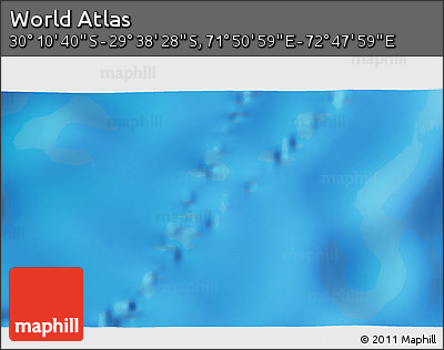 Physical 3D Map of the Area around 29° 54' 34" S, 72° 19' 29" E