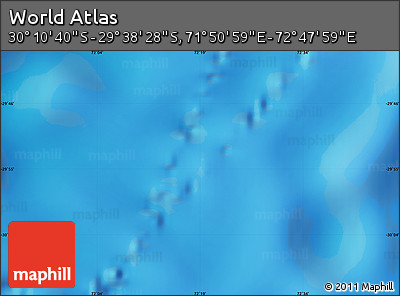Physical Map of the Area around 29° 54' 34" S, 72° 19' 29" E