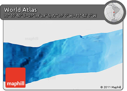 Political Panoramic Map of the Area around 29° 54' 34" S, 72° 10' 30" W