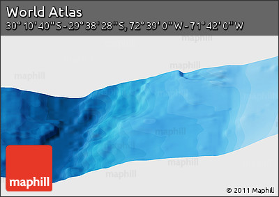 Political Panoramic Map of the Area around 29° 54' 34" S, 72° 10' 30" W