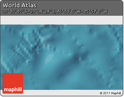 Satellite 3D Map of the Area around 29° 54' 34" S, 76° 25' 30" W