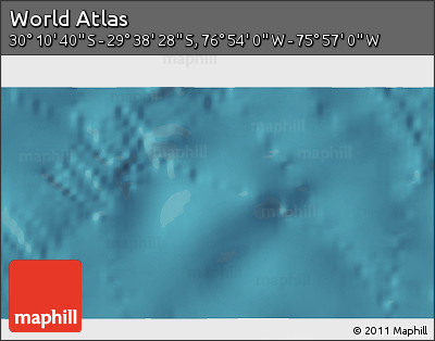 Satellite 3D Map of the Area around 29° 54' 34" S, 76° 25' 30" W